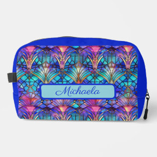 Glas-in-lood en Koningsblauwe Toilettas Toilettasje