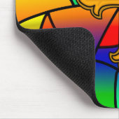 Glas in lood en kruis muismat (Hoek)