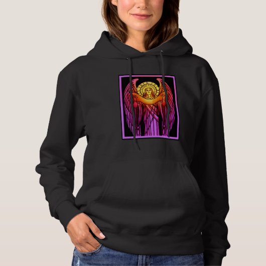 Glas-in-lood engel hoodie (Voorkant)