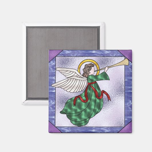 Glas in lood engel magneet (Voorkant / Achterkant)