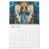 glas-in-lood engelen 2026 kalender (Feb 2027)