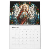 glas-in-lood engelen 2026 kalender (Mar 2027)