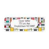 Glas in lood etiket (Voorkant)