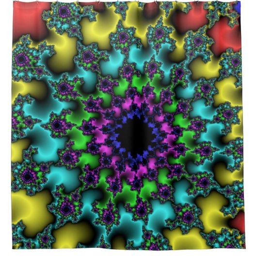 Glas in lood Eye Douchegordijn (Voorkant)