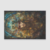 Glas in lood Fairy Lady Tissuepapier (Voorkant)