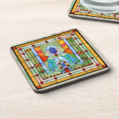 Glas in lood Fantasy Beverage Coaster Bier Onderzetter (Linkerzijde)