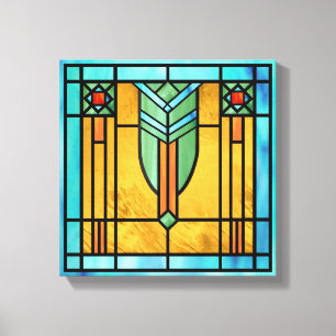 Glas in lood Fantasy Canvas afdrukken