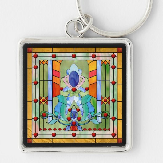 Glas in lood Fantasy Sleutelhanger (Voorkant)