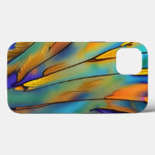 Glas in lood Feather AI Abstracte Art Case-Mate iPhone Case (Achterkant (horizontaal))