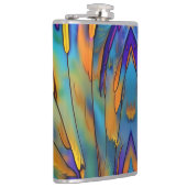 Glas in lood Feather AI Abstracte Art Heupfles (Rechts)