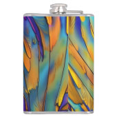 Glas in lood Feather AI Abstracte Art Heupfles (Achterkant)