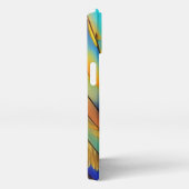 Glas in lood Feather AI Abstracte Art iPhone Hoesje (Rechterkant)