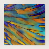 Glas in lood Feather AI Abstracte Art Legpuzzel (Horizontaal)