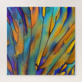 Glas in lood Feather AI Abstracte Art Legpuzzel (Verticaal)