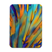 Glas in lood Feather AI Abstracte Art Magneet (Verticaal)