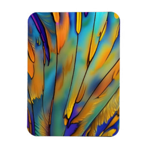 Glas in lood Feather AI Abstracte Art Magneet