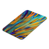 Glas in lood Feather AI Abstracte Art Magneet (Linkerzijde)