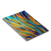 Glas in lood Feather AI Abstracte Art Notitieboek (Rechterzijde)