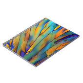 Glas in lood Feather AI Abstracte Art Notitieboek (Linkerzijde)