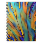 Glas in lood Feather AI Abstracte Art Notitieboek (Voorkant)