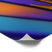 Glas in lood Feather AI Abstracte Art Poster (Hoek)