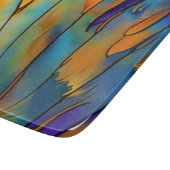 Glas in lood Feather AI Abstracte Art Snijplank (Hoek)