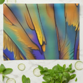 Glas in lood Feather AI Abstracte Art Theedoek (Gevouwen)