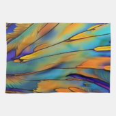 Glas in lood Feather AI Abstracte Art Theedoek (Horizontaal)