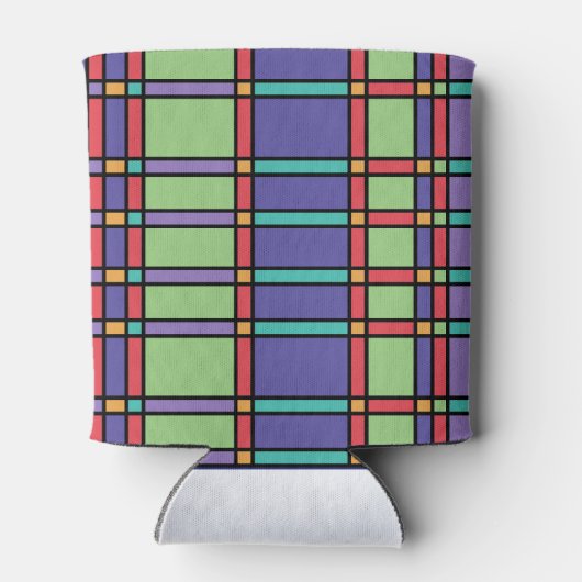 Glas in lood felle kleuren blikjeskoeler (Achterkant)