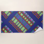 Glas in lood felle kleuren strandlaken (Voorkant)