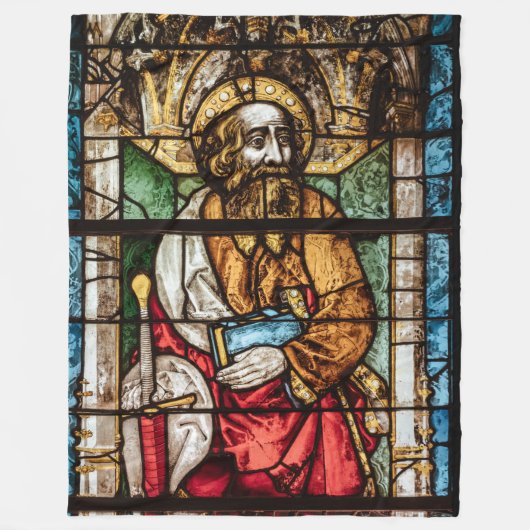 GLAS IN LOOD FLEECE DEKEN (Voorkant)