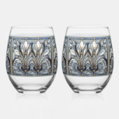 Glas in lood Fleur De Lis Glas in lood Pattern (Links)