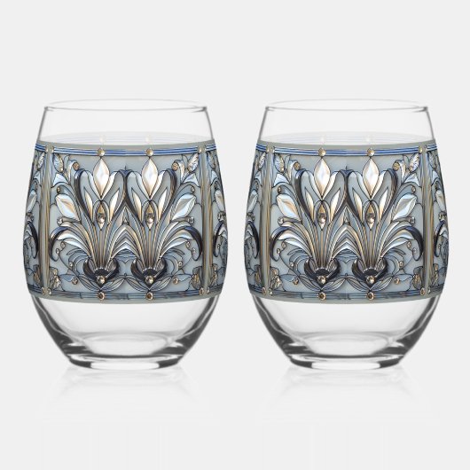 Glas in lood Fleur De Lis Glas in lood Pattern (Links)