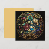 Glas in lood Floral Bouquet (Voorkant / Achterkant)