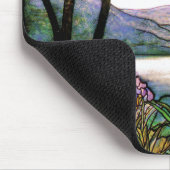 Glas in lood Floral Mousepad Muismat (Hoek)