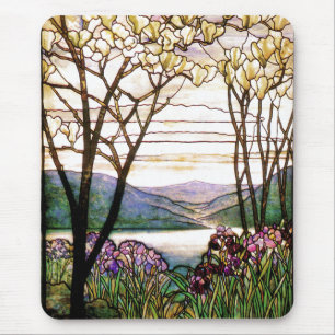 Glas in lood Floral Mousepad Muismat