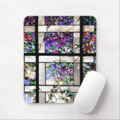 Glas in lood Floral Mousepad Muismat (Met muis)