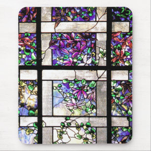 Glas in lood Floral Mousepad Muismat