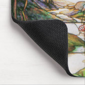 Glas in lood Floral Mousepad Muismat (Hoek)