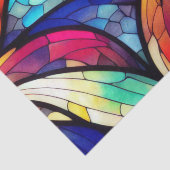 Glas in lood Floral Pattern Tissuepapier (Detail)