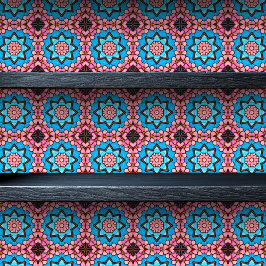 Glas in lood Floral Starburst Kleine lettertjes Behang