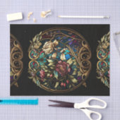 Glas in lood Floral Tissuepapier (Craft)