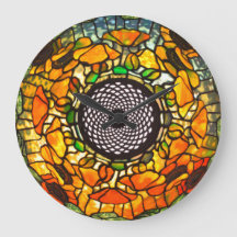 Glas in lood florale vintage