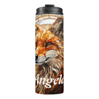 Glas in lood Fox Thermosbeker