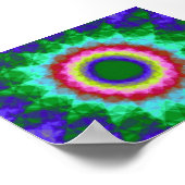 Glas in lood Fractal Poster (Hoek)