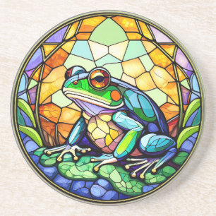Glas in lood Frog Sandstone Onderzetter