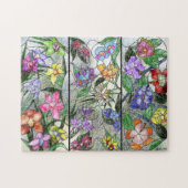 Glas in lood Garden Puzzle Legpuzzel (Horizontaal)