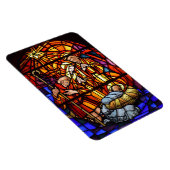 Glas in lood Geboorte Kerstmagneet Magneet (Rechterzijde)