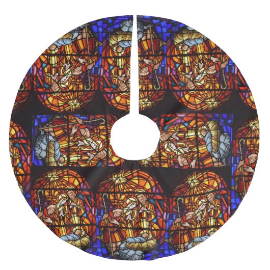 Glas in lood Geboorte Kerstmis Kerstboom Rok (Voorkant)