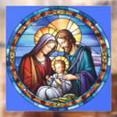 Glas in lood Geboorte Kerstmis Raamsticker (Vel 2)